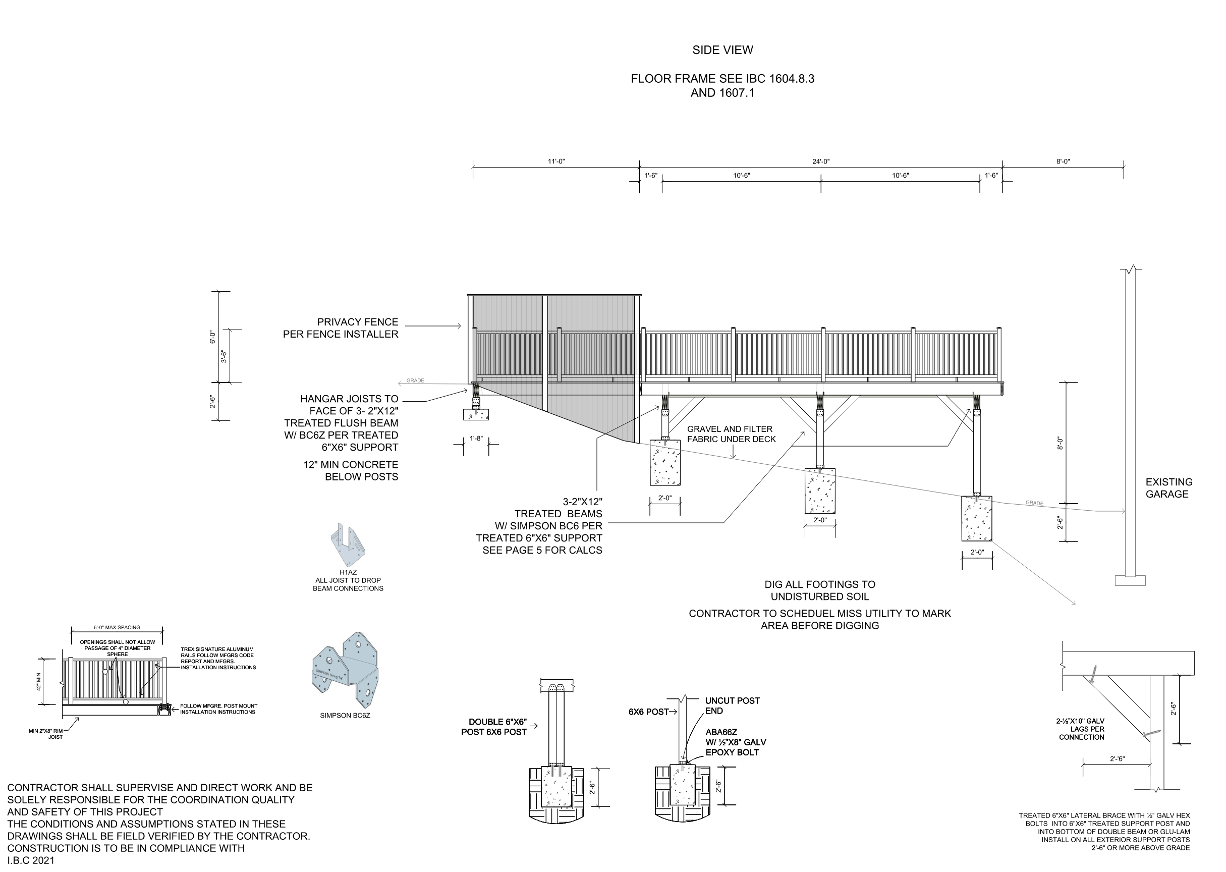 Construction documents — landscape plan drawing